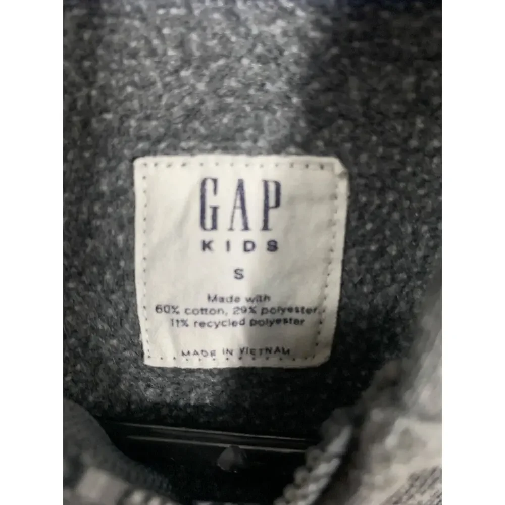 GAP Kids Gray Zip-Up Hoodie Sweatshirt Size S